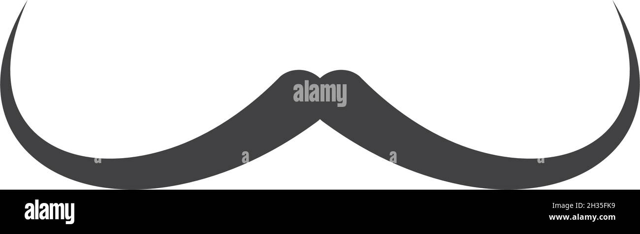 Mustache icon vector ilustration template Stock Vector
