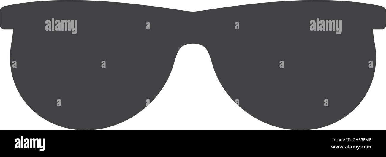 Glasses icon vector flat design template Stock Vector