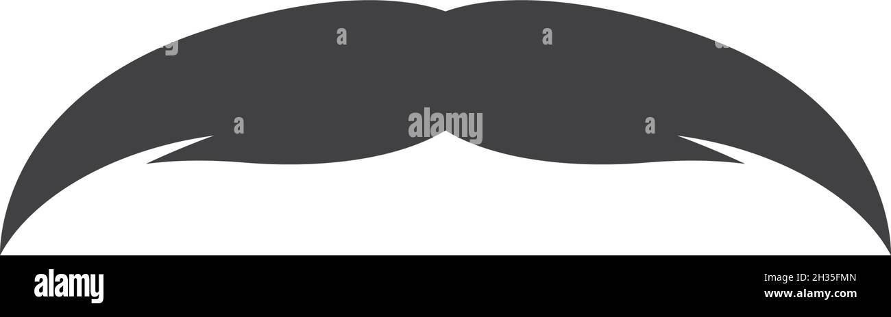 Mustache icon vector ilustration template Stock Vector