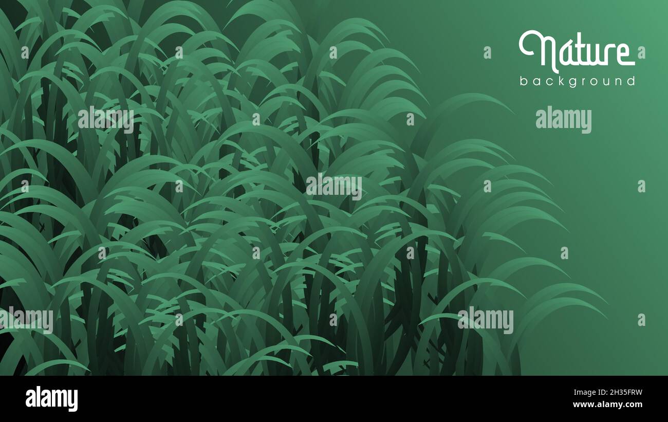 abstract background with leaf sheets and greenery Stock Vector Image