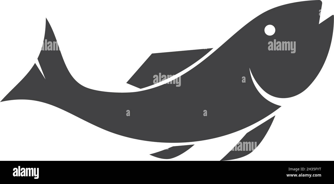 Fish Logo ilustration vector Template Stock Vector