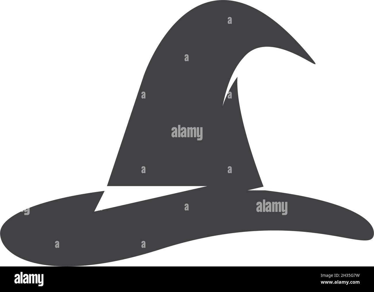 Wizard cap carachter logo vector template Stock Vector