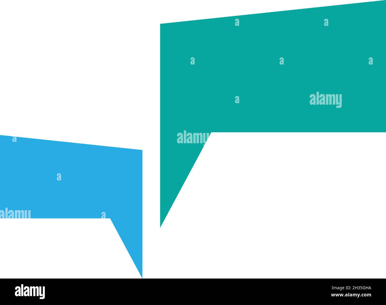 Blank Speech bubble Logo template vector Stock Vector