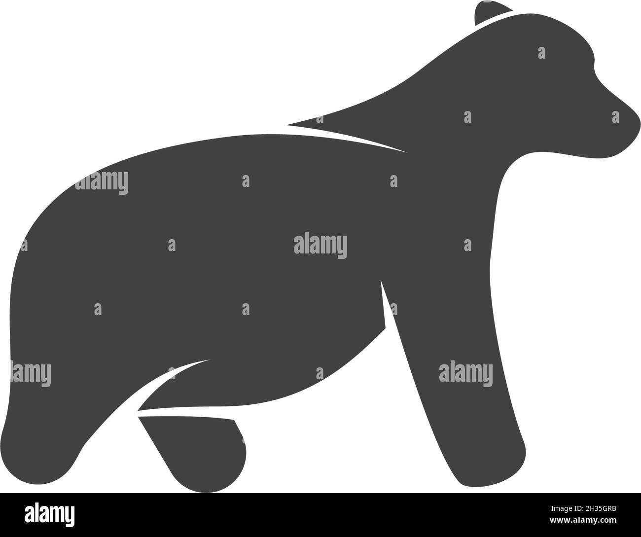 Bear logo ilustration vector template Stock Vector