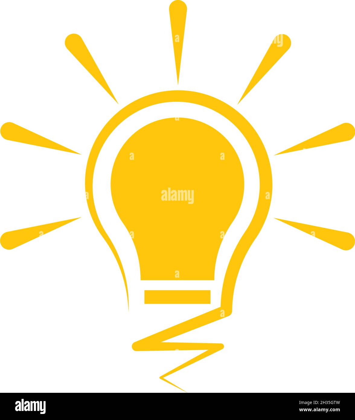 Bulb logo vector ilustration template Stock Vector