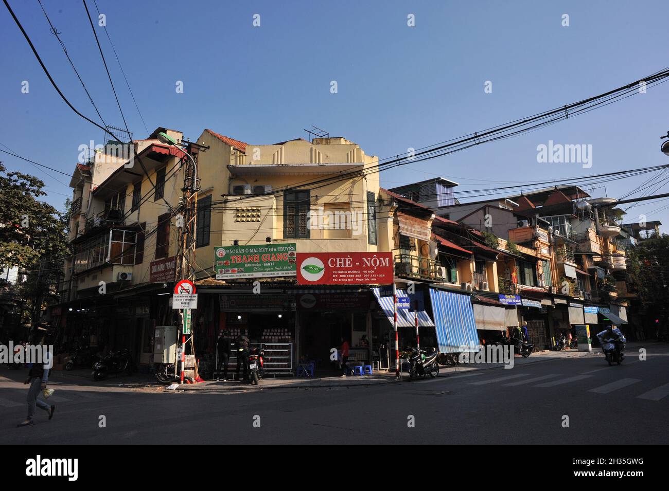 The beauty of Hanoi old quarter Stock Photo
