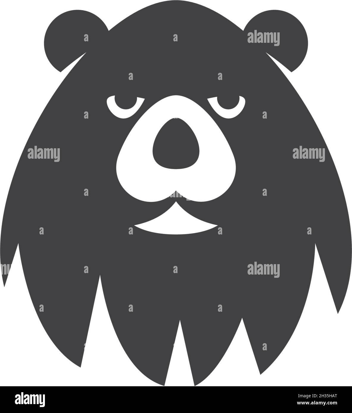 Bear logo ilustration vector template Stock Vector