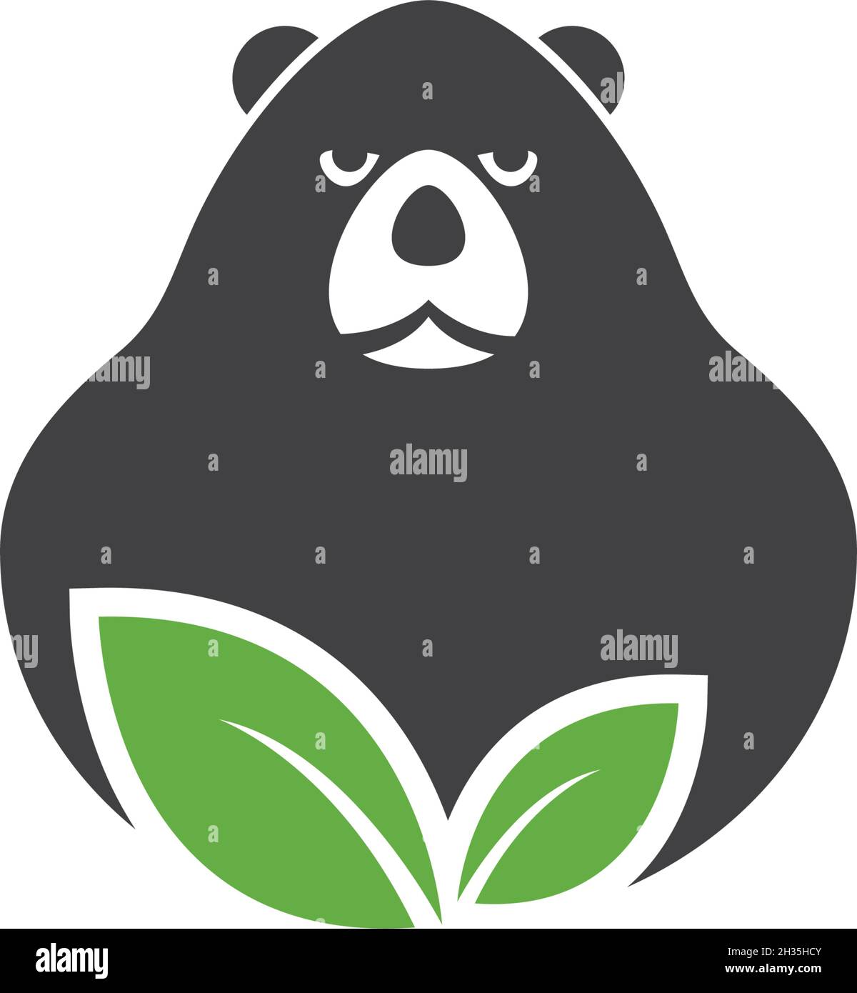 Bear logo ilustration vector template Stock Vector