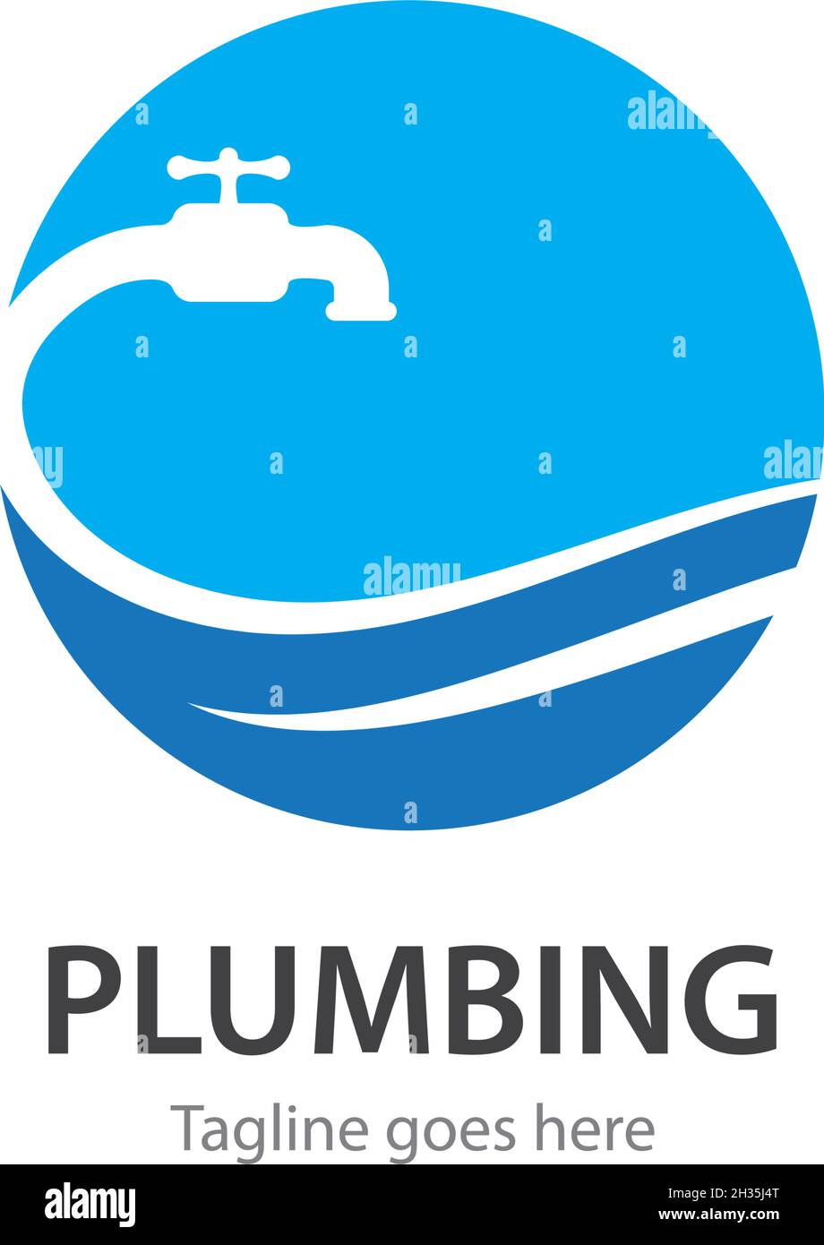 Plumbing logo vector design business template Stock Vector