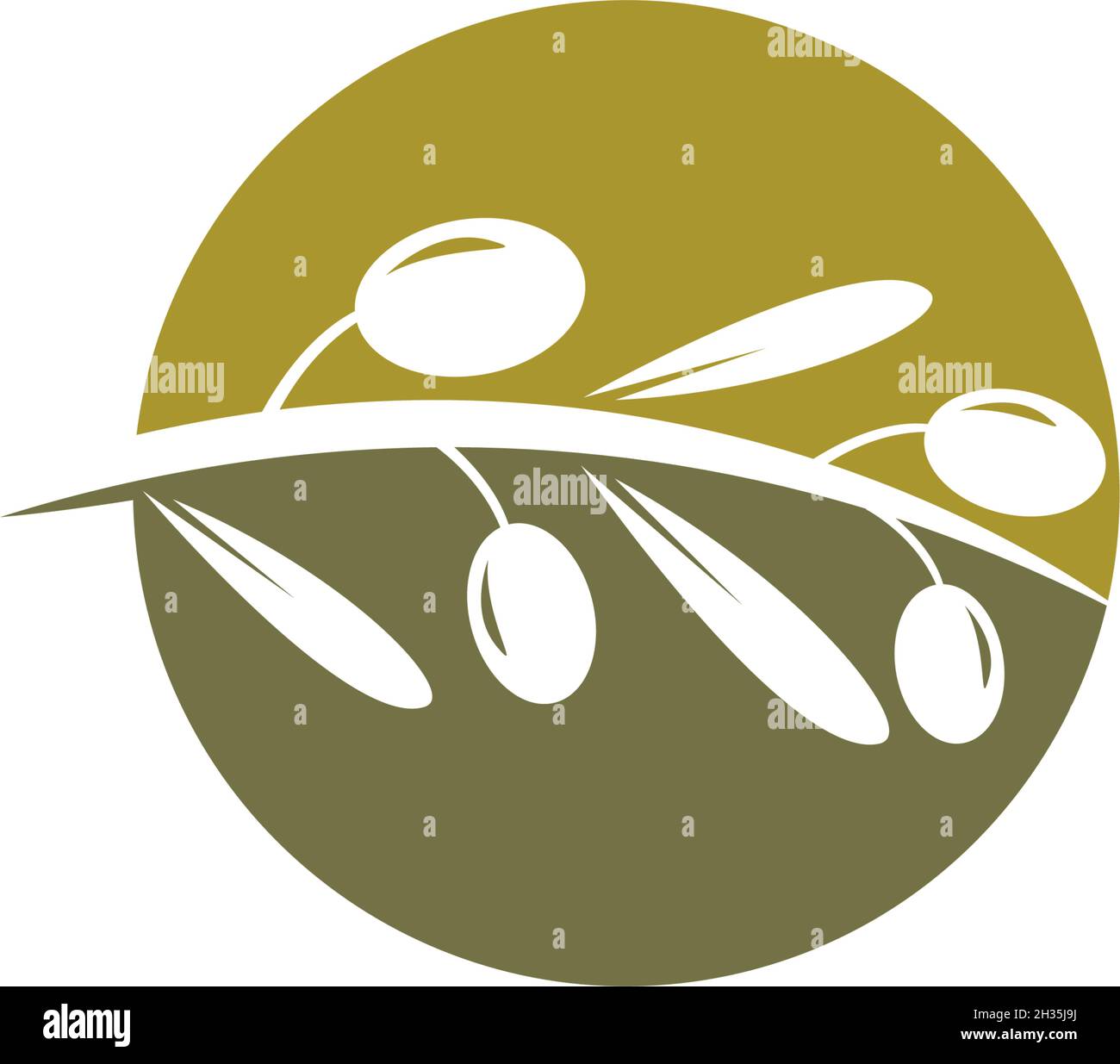 olive logo template vector design Stock Vector