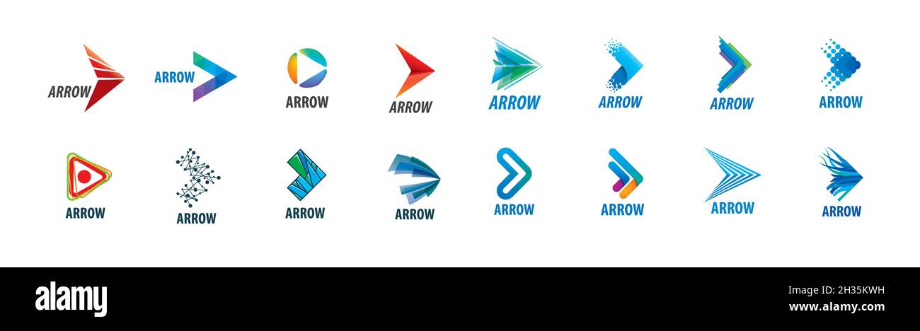 Direction Abstract Logo Abstract direction arrow badge hi-res stock photography and images - Alamy