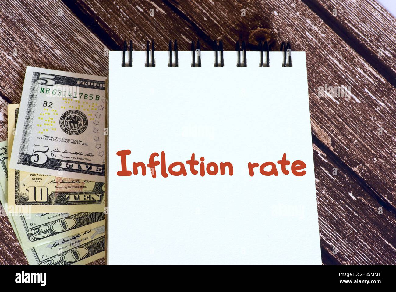 Dollar bills and inflation in America Stock Photo Alamy