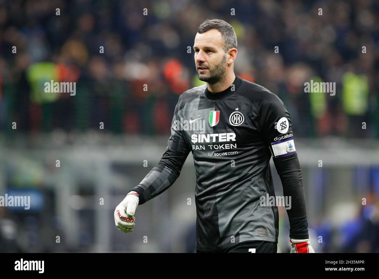 Milan, Italy. 24th Oct, 2021. Samir Handanovic (Inter goalkeeper