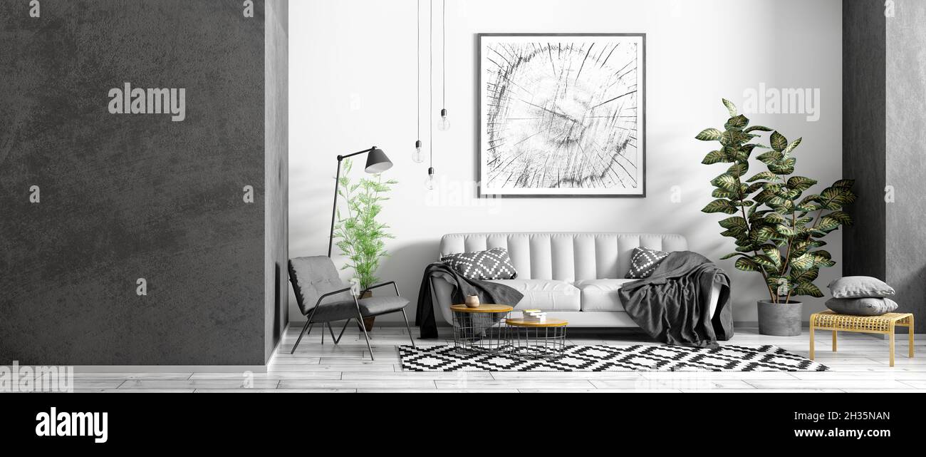 Image showcasing Ten peaceful Scandi living rooms that feature minimalist design - Dezeen