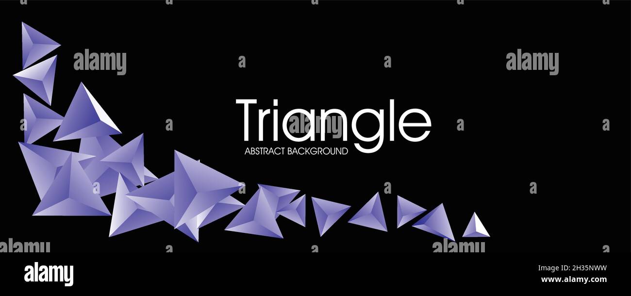 Abstract Triangle Background. 3D Triangles. Modern Wallpaper Stock ...