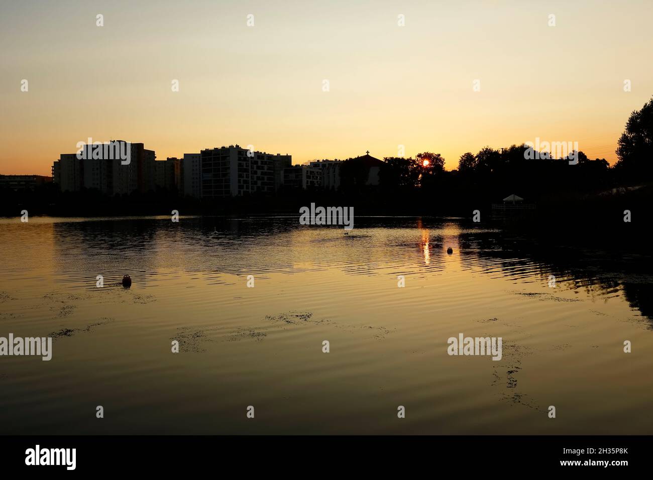 Buildings of flats where many families are housed in the Goclaw housing
