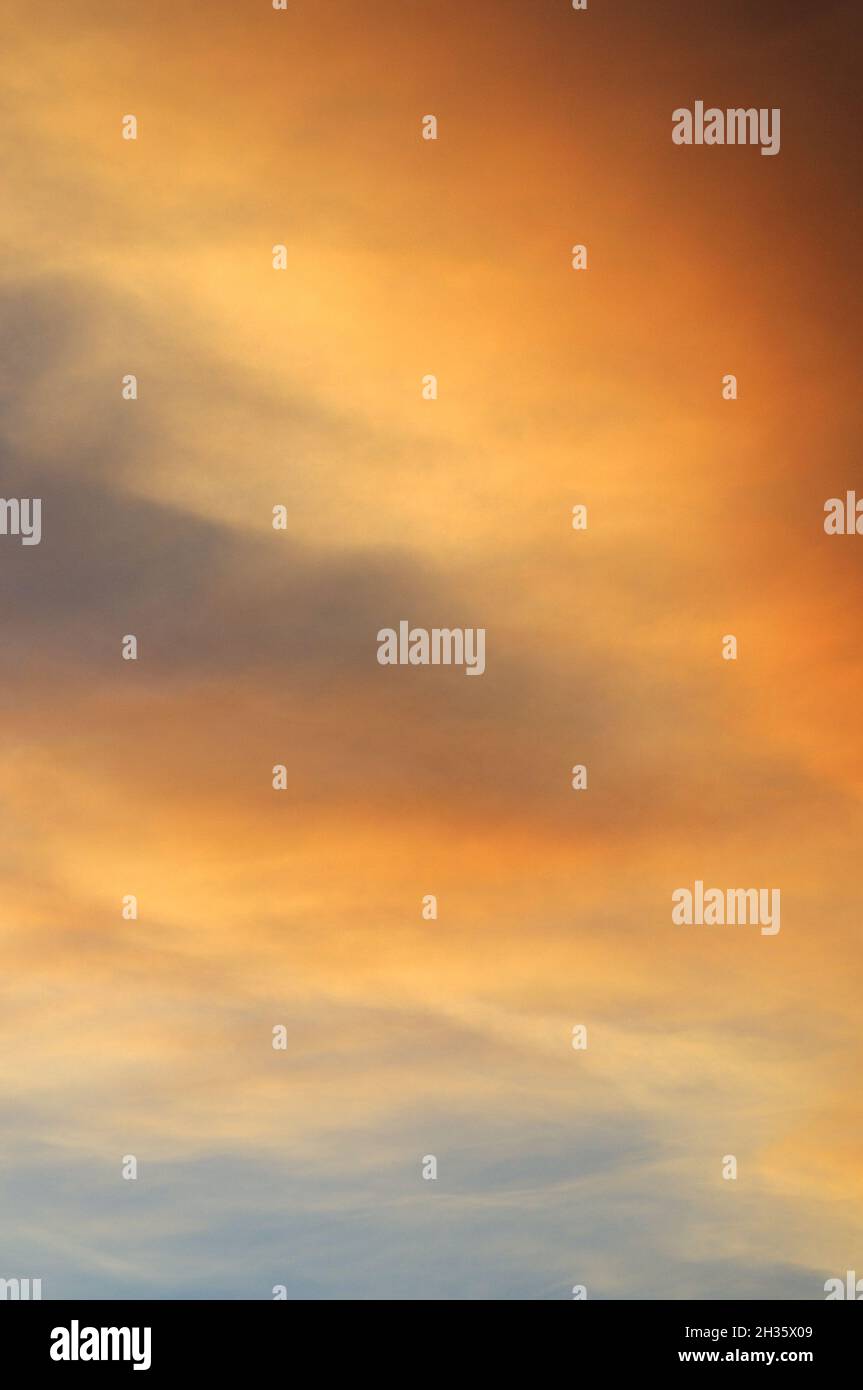 Altostratus clouds at sunset Stock Photo - Alamy