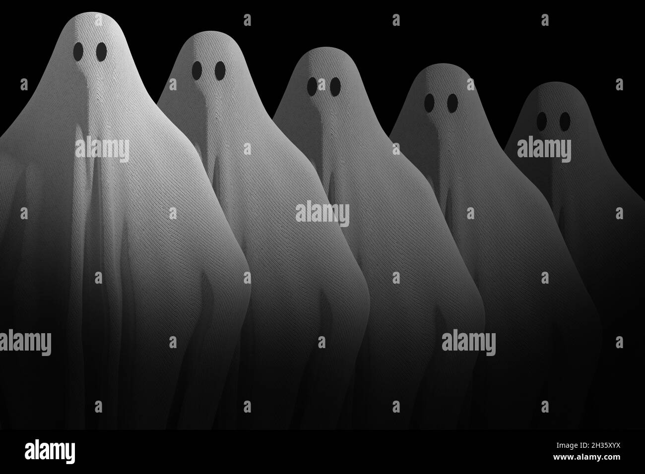 Halloween. Ghost. Typical ghost sheet. Mystery, fear, fantasy image ...