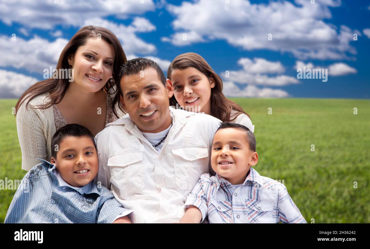 Happy Hispanic Family