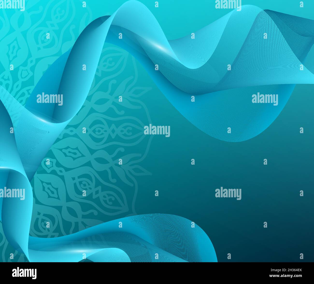 luxury and elegant smooth wave illustration abstract, great for web design materials, presentations, banners, posters, business cards and promotional Stock Vector