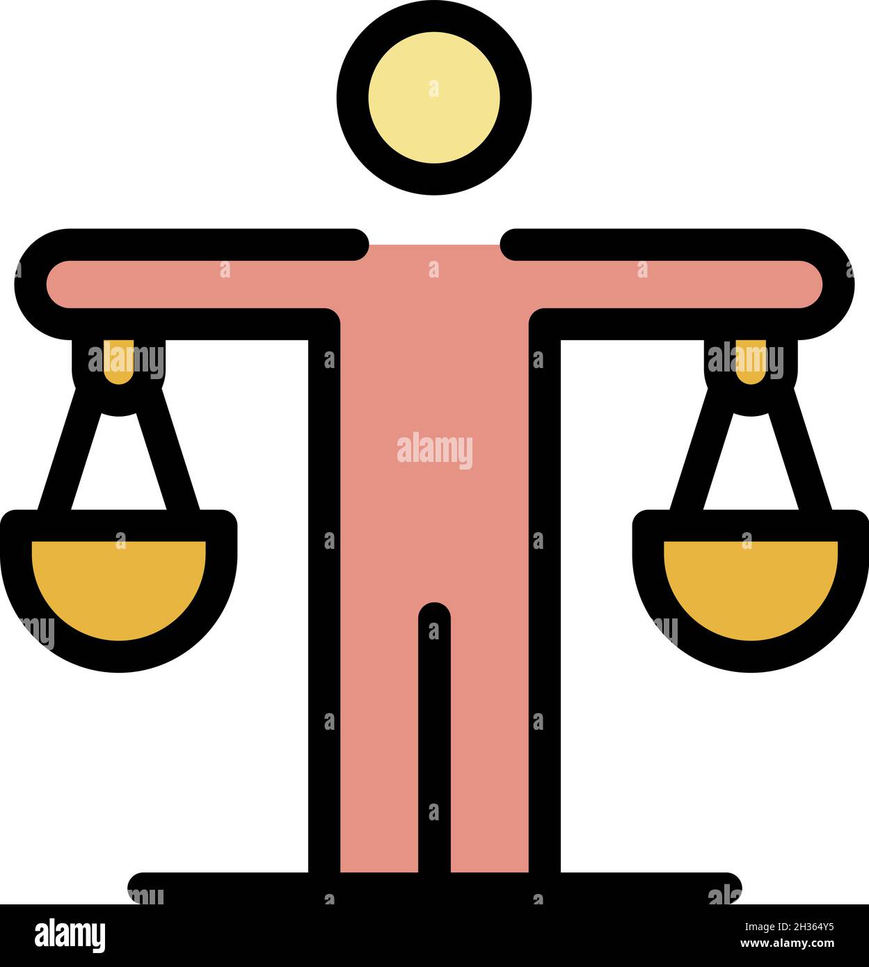 Business training balance icon. Outline business training balance vector  icon color flat isolated Stock Vector Image & Art - Alamy