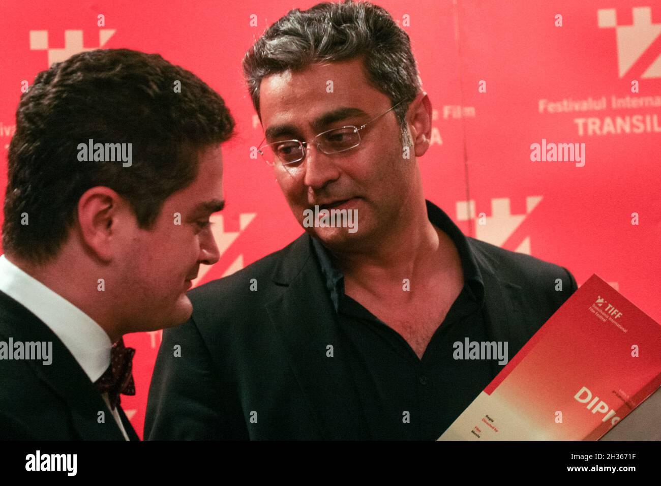 Kat Akram R R Cluj-Napoca, Romania, June 6, 2009: Film director Barmak Akram (R) and ...