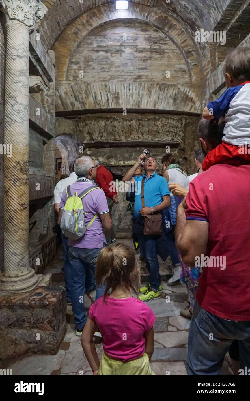 Cityscape, Catacombs of San Callisto, Rome, Lazio, Italy, Europe Stock Photo