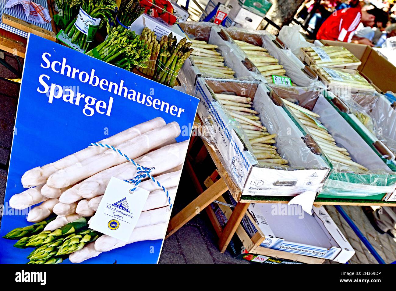 Munich (Germany, Bavaria) Market; München Viktualienmarkt Stock Photo