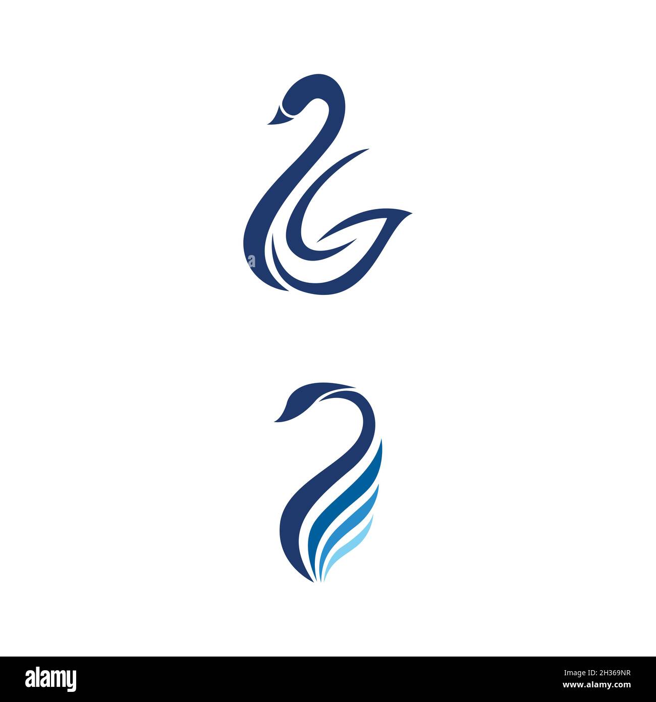 Swan icon Template vector illustration design Stock Photo - Alamy