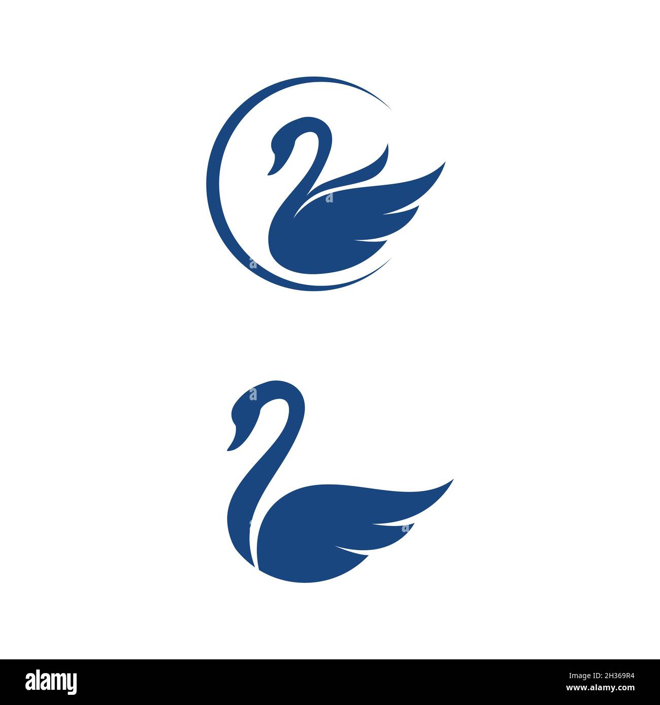 Swan icon Template vector illustration design Stock Photo - Alamy