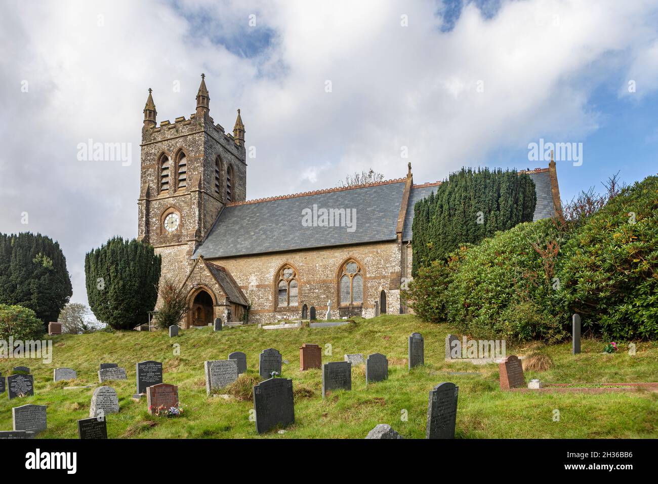 Christ Church, Parracombe, Devon. Stock Photo