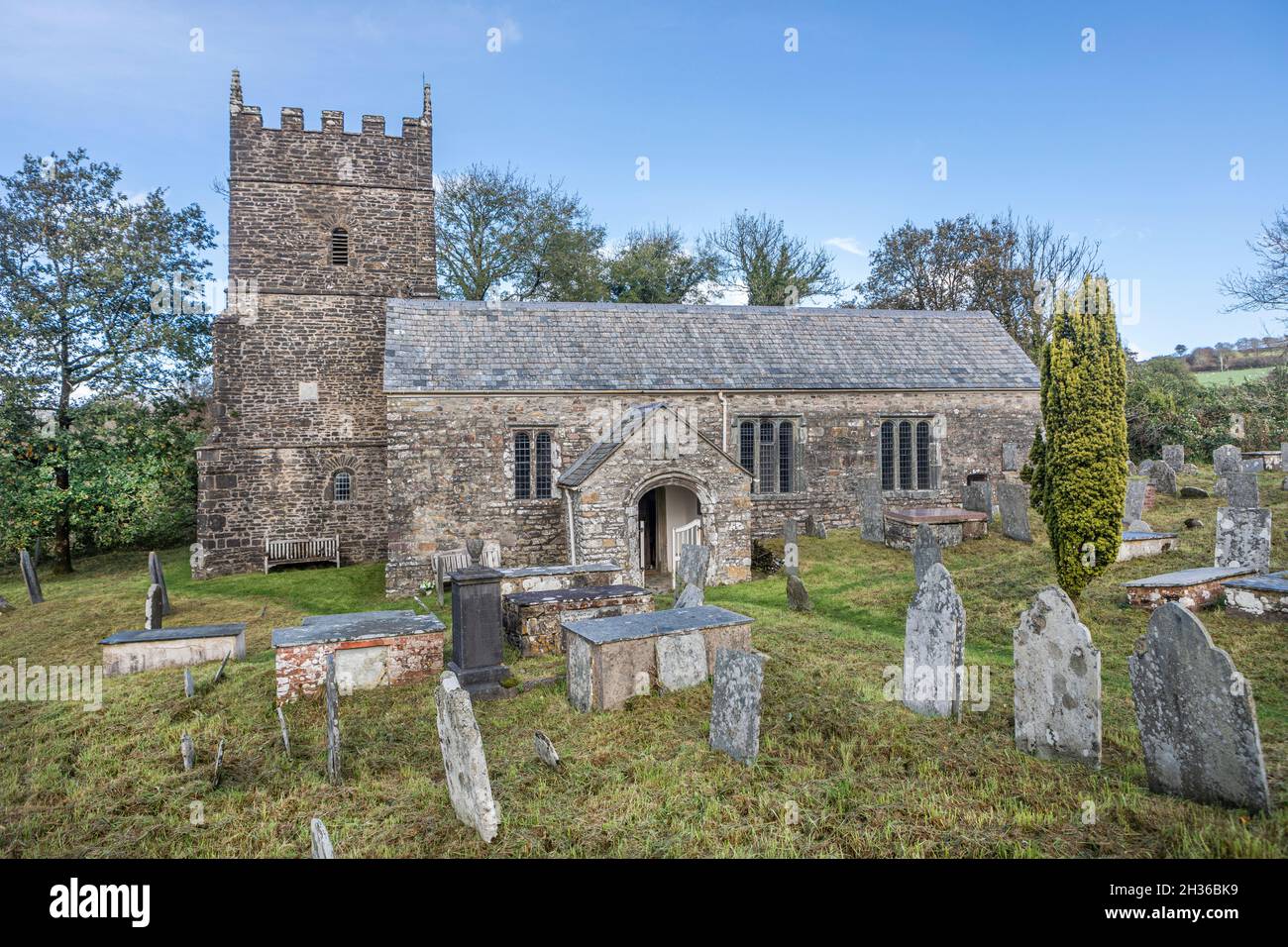 The redundant St. Petrock's Church, Parracombe, Devon. Stock Photo