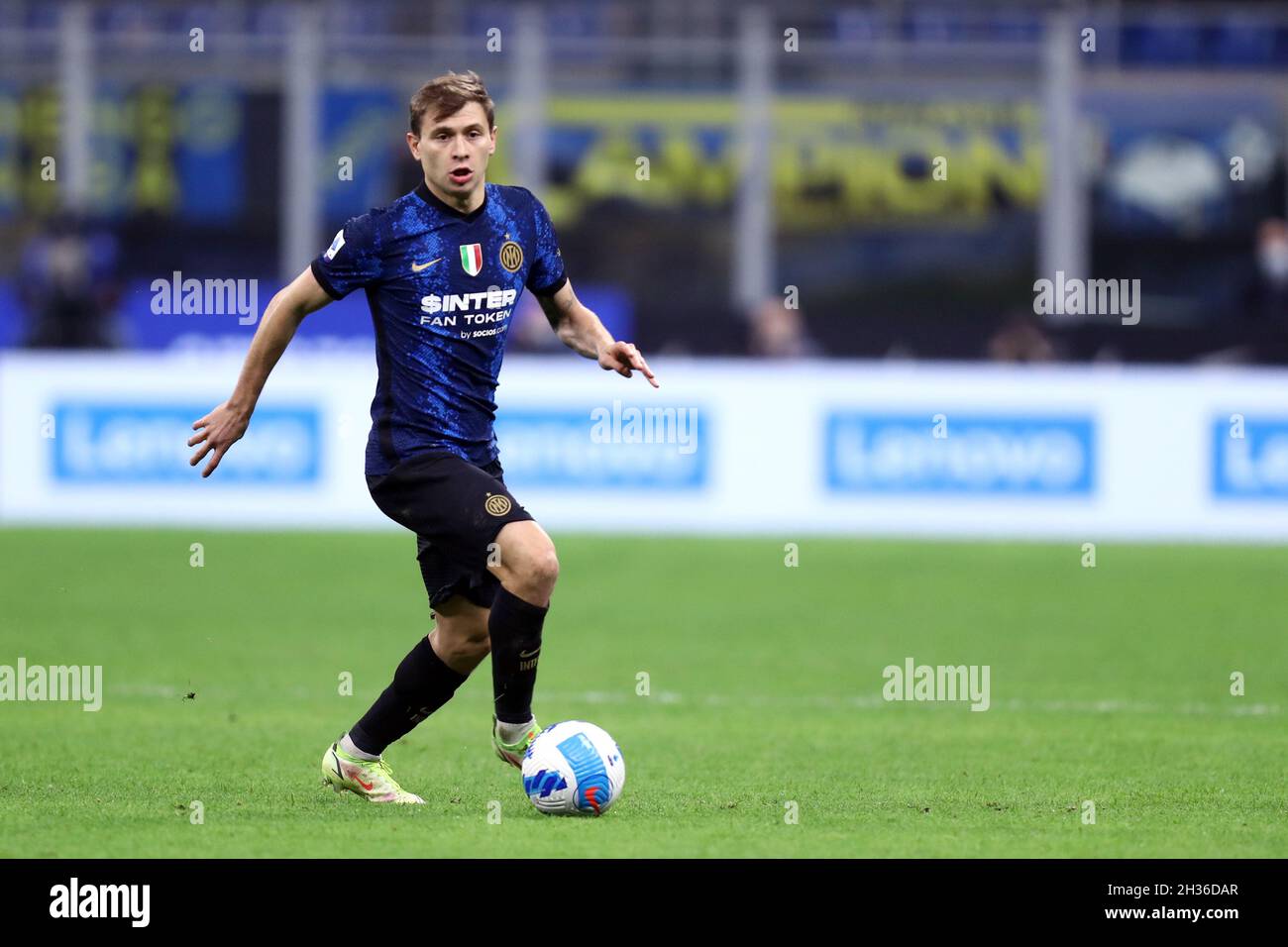 Nicolo Barella of Fc Internazionale  in action during the Serie A match between Fc Internazionale and Juventus Fc. Stock Photo