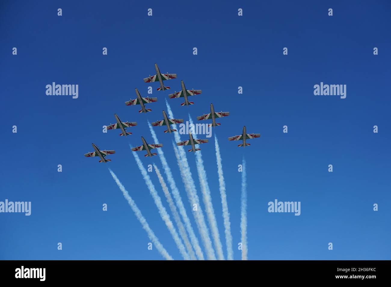 Air show a Marina di Massa Stock Photo