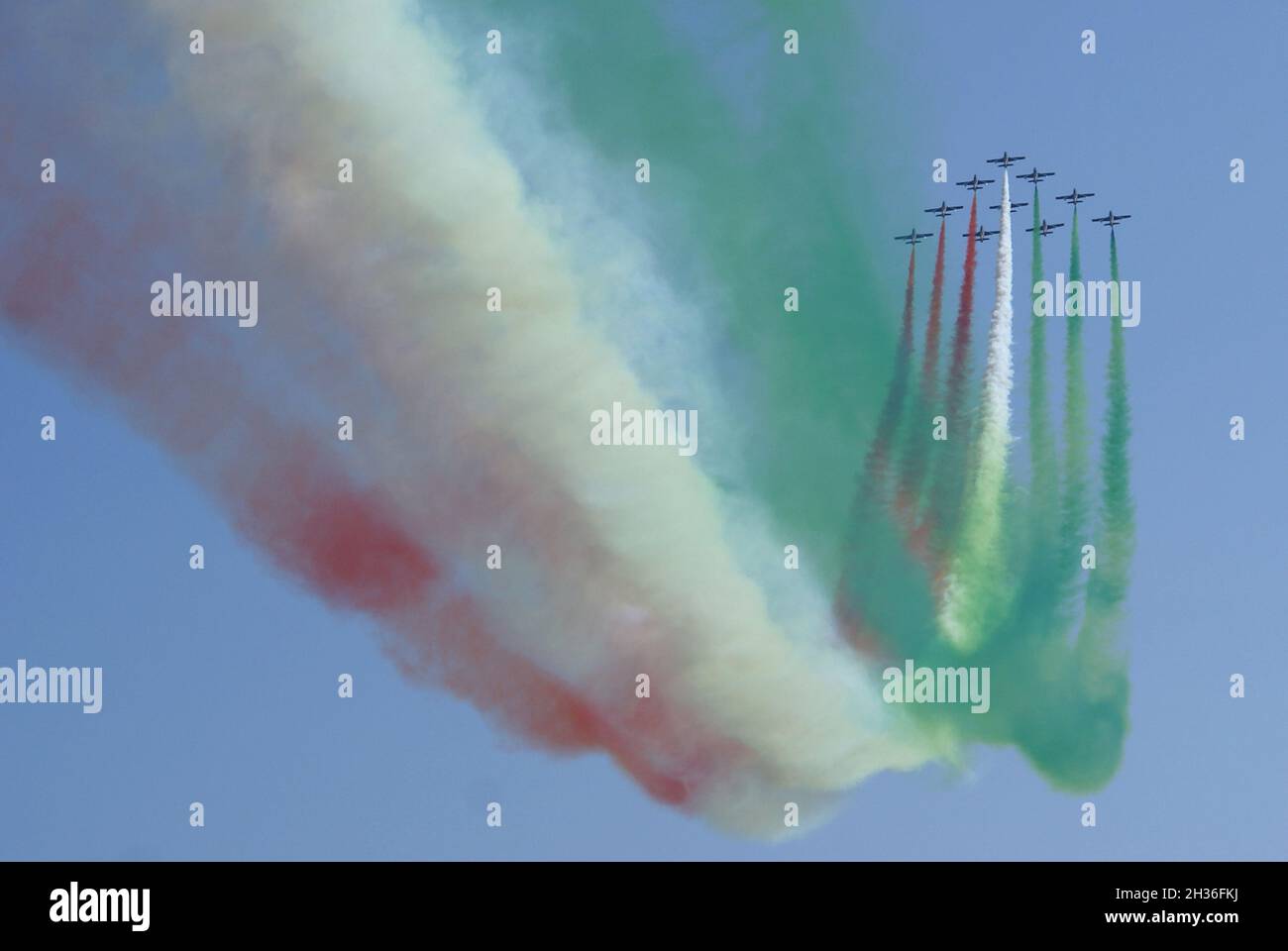Air show a Marina di Massa Stock Photo