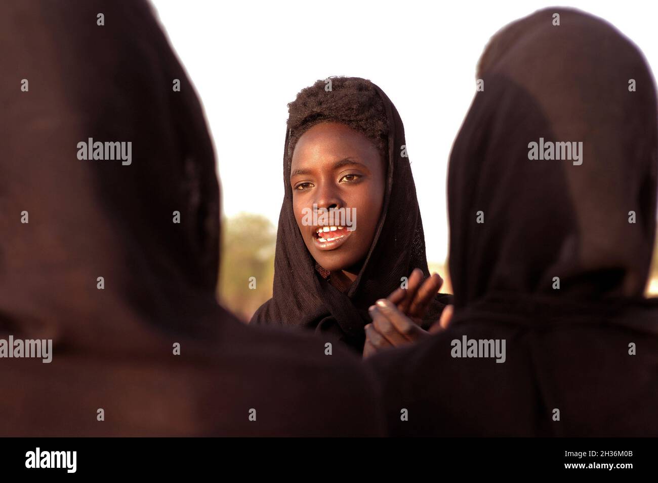 NIGER. TAGAYET. THE WODAABE OR BORORO ARE A SMALL SUBGROUP OF THE FULANI ETHNIC GROUP Stock Photo