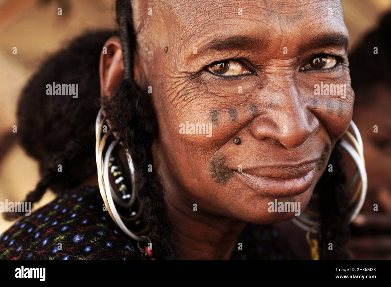 NIGER. TAGAYET. THE WODAABE OR BORORO ARE A SMALL SUBGROUP OF THE FULANI ETHNIC GROUP Stock Photo