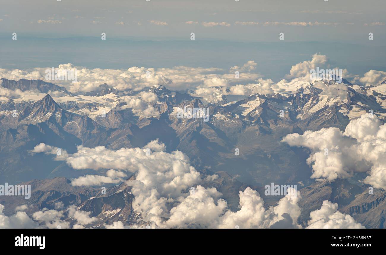 Italian Alps from above, HDR Image Stock Photo - Alamy