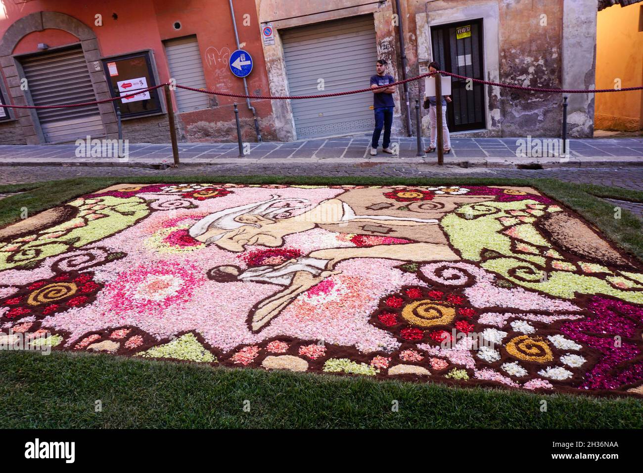 Flower Festival, Genzano, Lazio, Italy, Europe Stock Photo