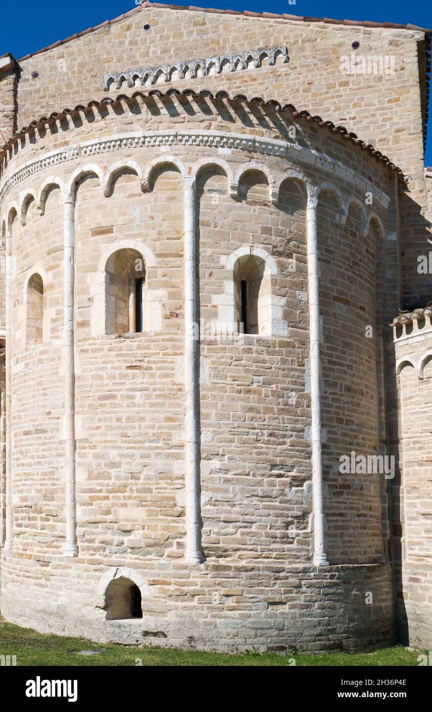 Abazzia di Sant'Urbano Abbey XIII century, Apse, Apiro, Marche, Italy, Europe Stock Photo