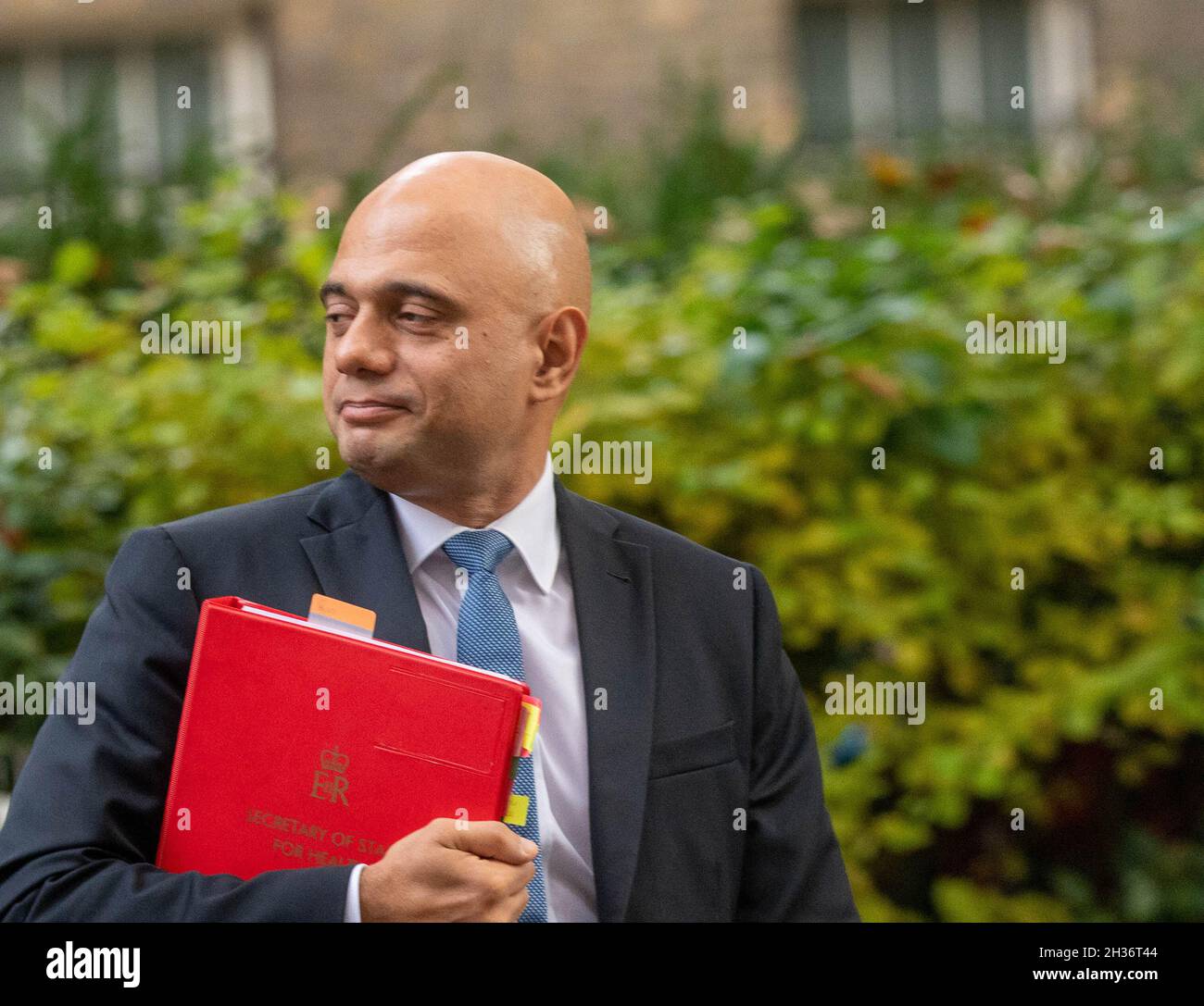 London, UK. 26th Oct, 2021. Cabinet Ministers in Downing Street, Sajid Javid, Health Secretary Credit: Ian Davidson/Alamy Live News Stock Photo