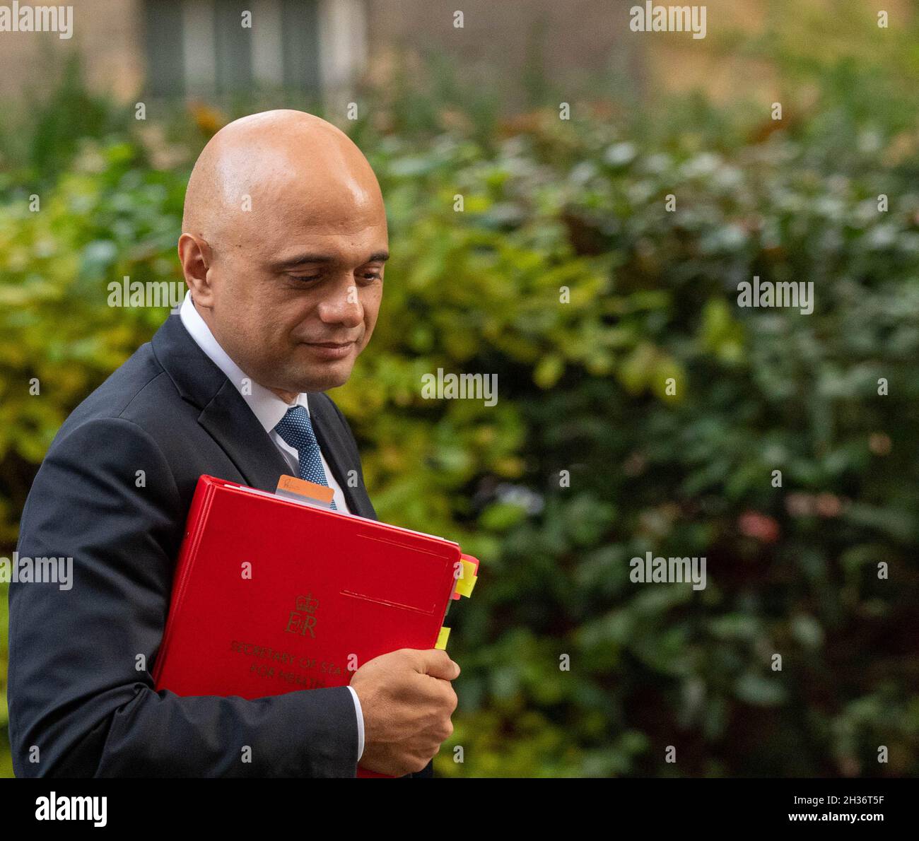 London, UK. 26th Oct, 2021. Cabinet Ministers in Downing Street, Sajid Javid, Health Secretary Credit: Ian Davidson/Alamy Live News Stock Photo