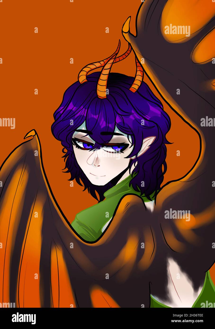 anime demon with wings