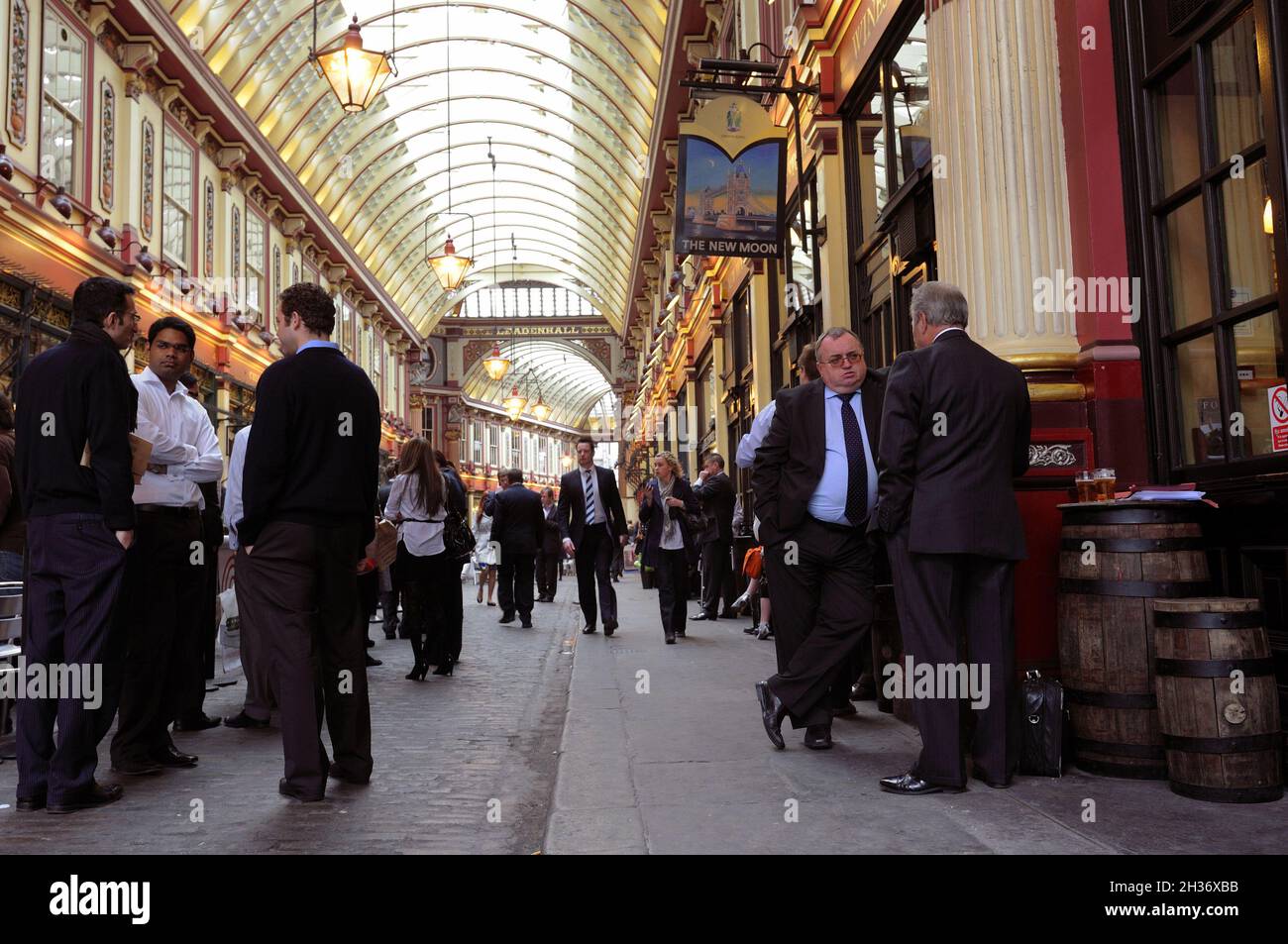 ENGLAND. LONDON. LEADENHALL MARKET IN THE CITY DISTRICT Stock Photo