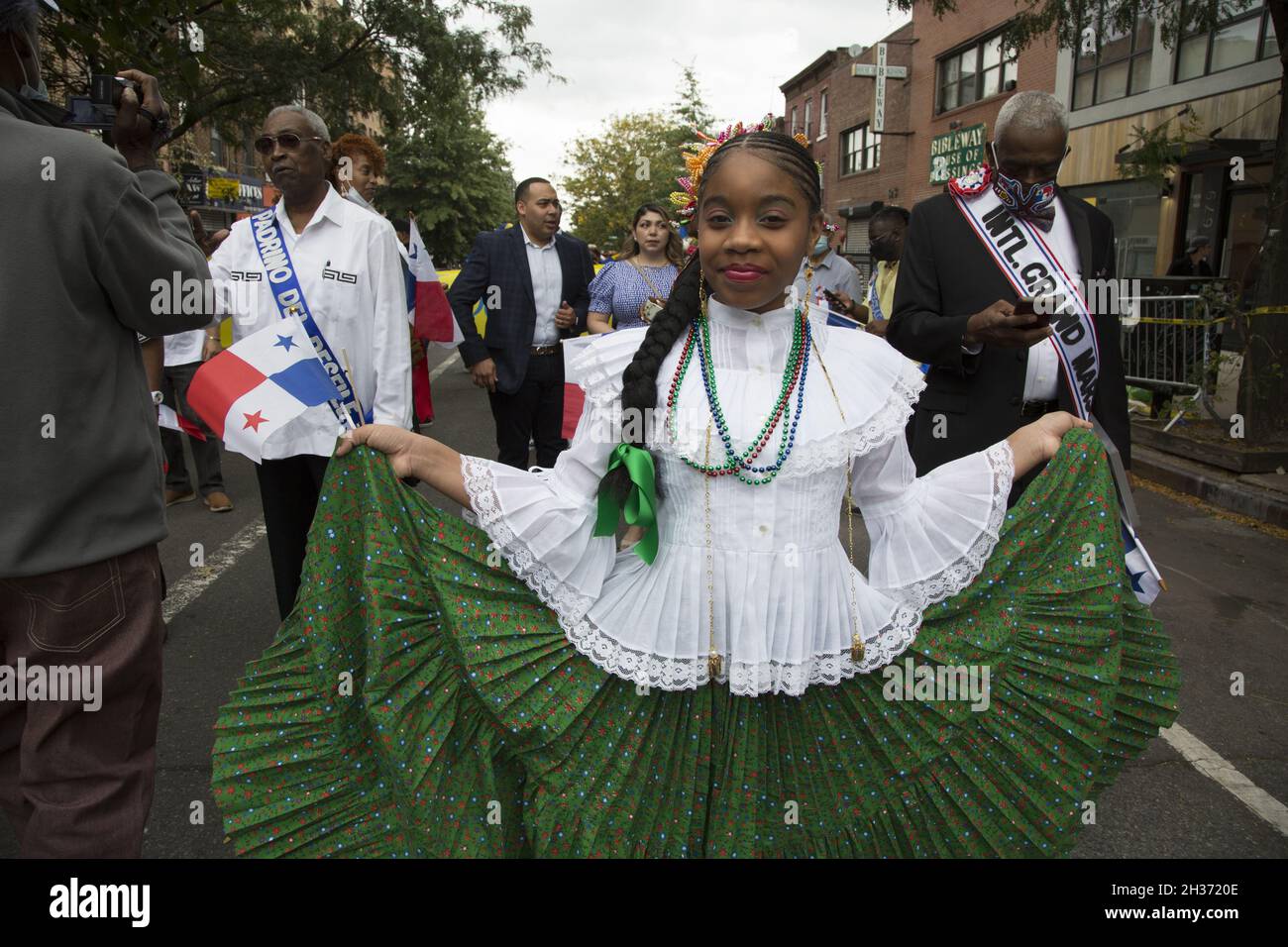 Panamanian Parade on Franklin Avenue in Brooklyn, NY, the largest
