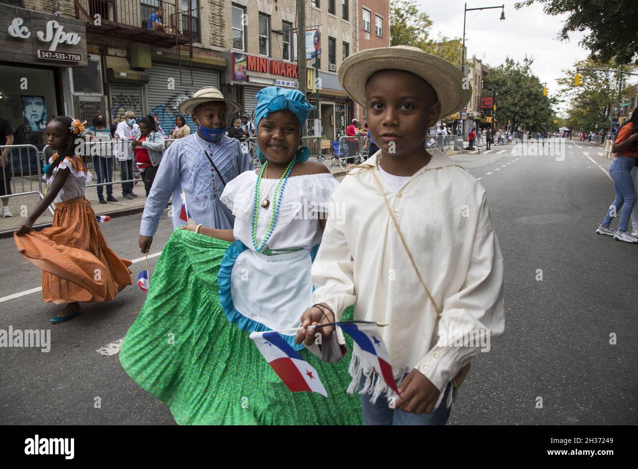 Panamanian Parade on Franklin Avenue in Brooklyn, NY, the largest