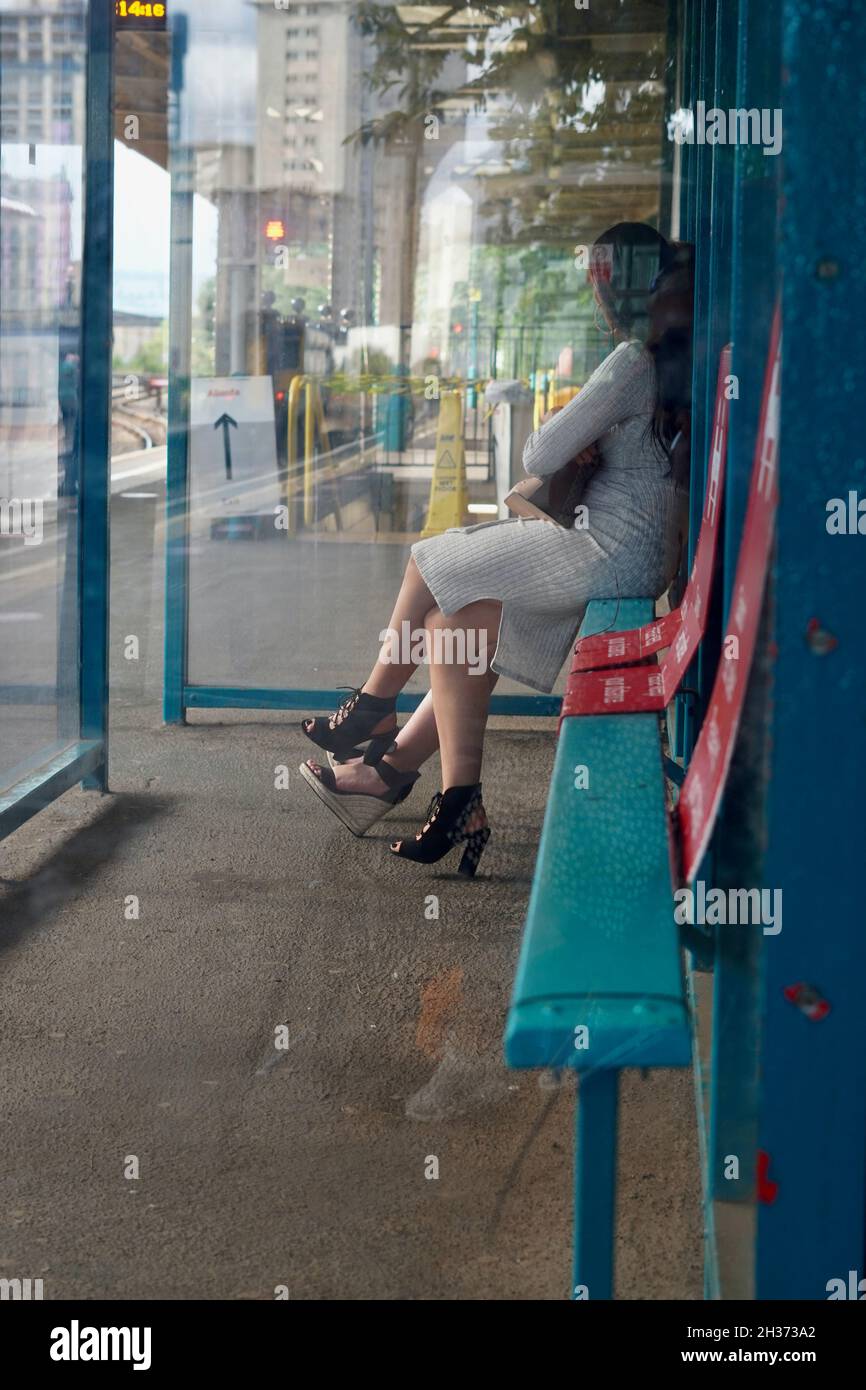 Cardiff, Wales August 20 2021 Protective face masks are still