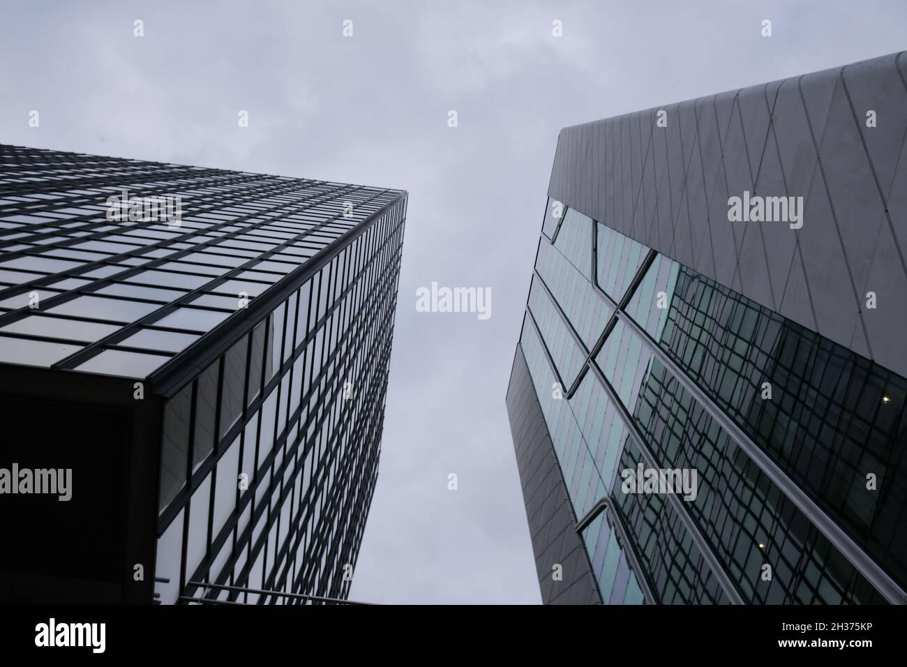 Paris, France - October 23, 2021 : View of skyscrapers on a cloudy day in Paris France Stock Photo