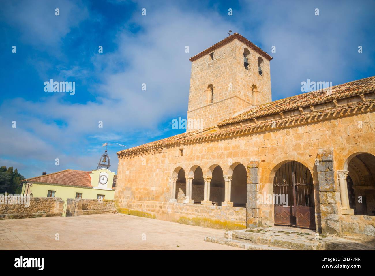 San Martin church. Miño de San Esteban, Soria province, Castilla Leon, Spain. Stock Photo