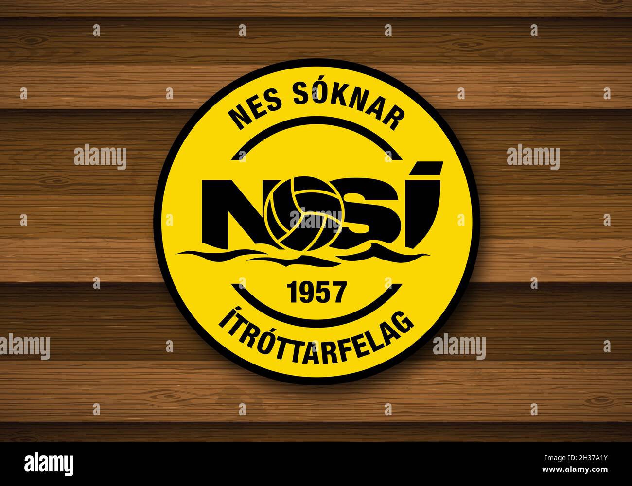 coat-of-arms-fc-ns-runav-k-football-club-from-the-faroe-islands-stock